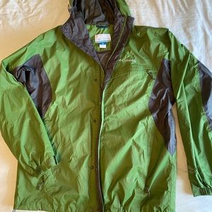 Columbia | Men’s L | green raincoat